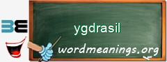 WordMeaning blackboard for ygdrasil